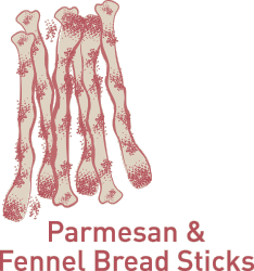 Parmesan & Fennel Bread Sticks